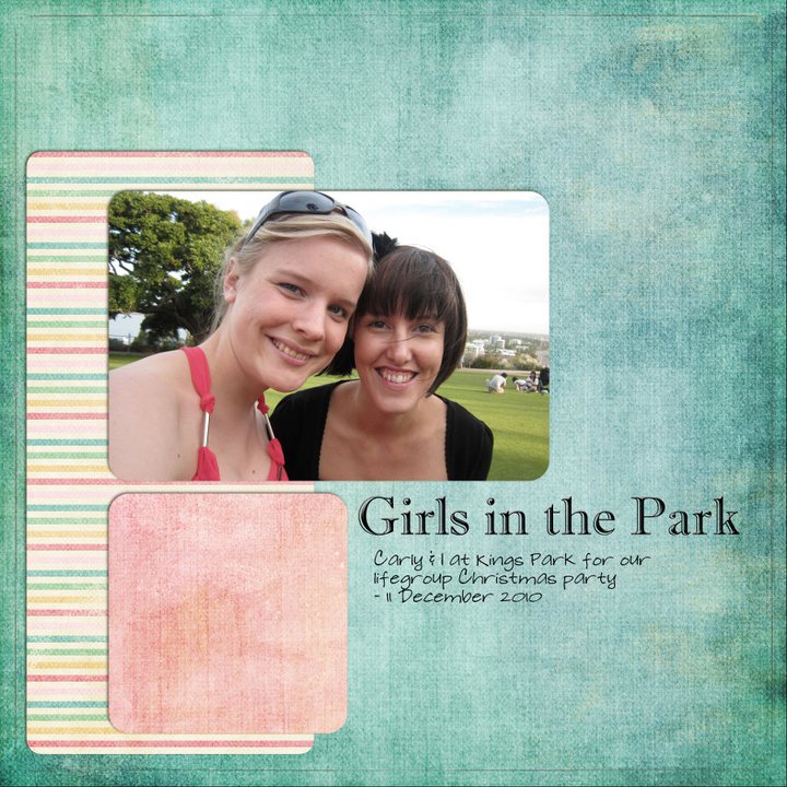 Digital scrapbook page