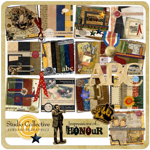 Impressions of Honour at Scrapbookgraphics