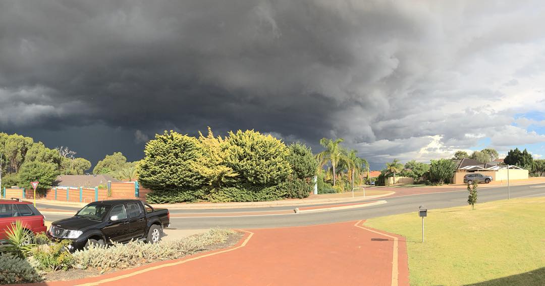 #Perth yesterday #storm #panorama