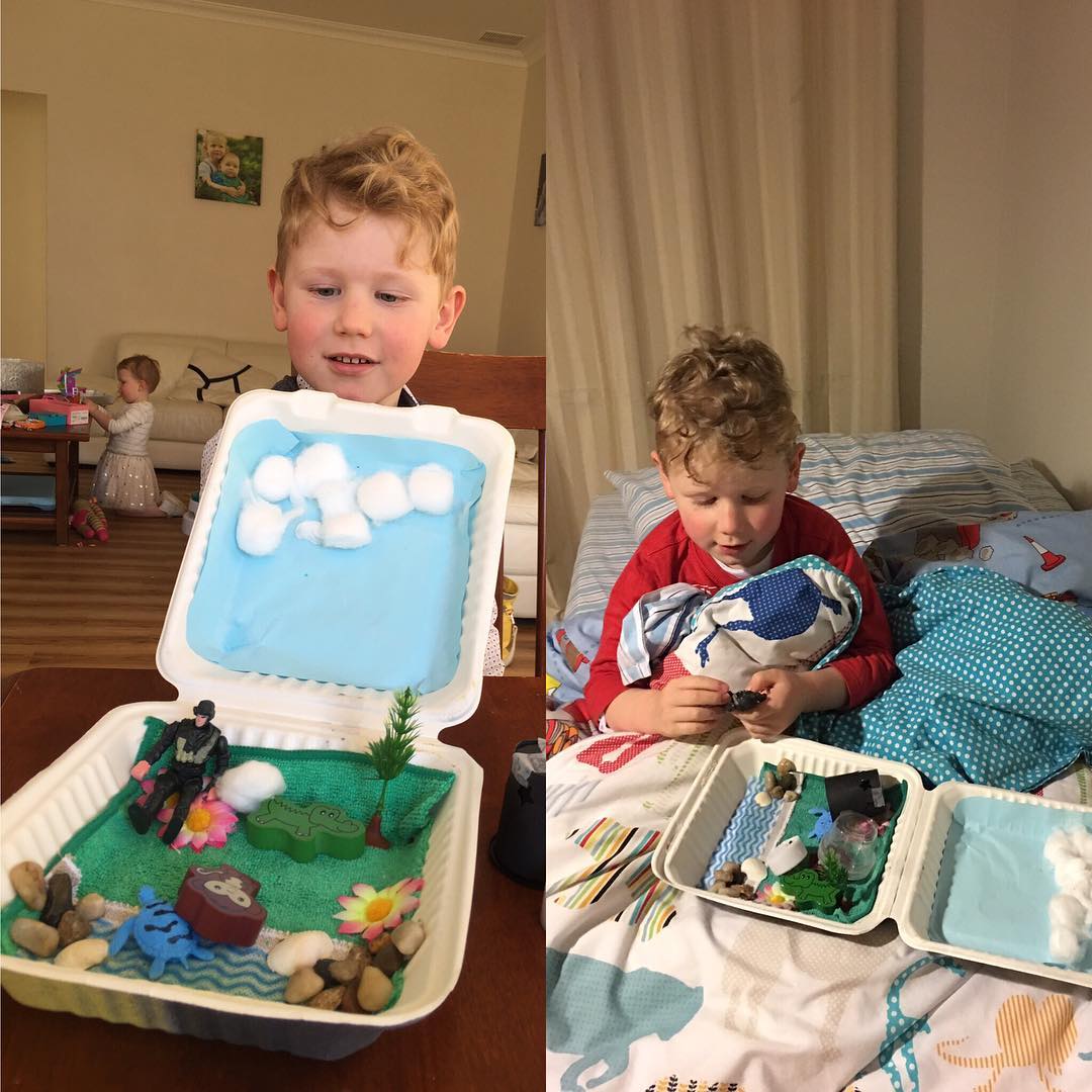 12. AN ACT OF KINDNESS thanks to the @truenorthonline children's leaders who made these Creation Stations for our little ones. #EdwardJames has been playing with his nonstop! #fms_kindness #fmsphotoaday #littlemomentsapp #100momentscaptured #100DayProject #100happydays #100daysproject
